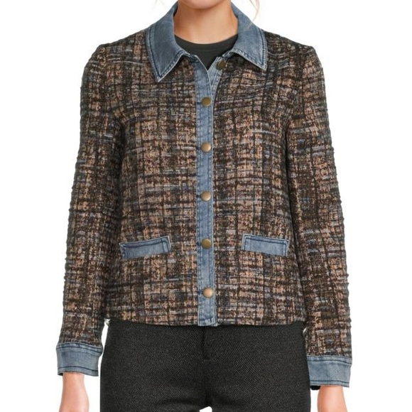 Ecru Mixed Media Jacket NWT Size SP